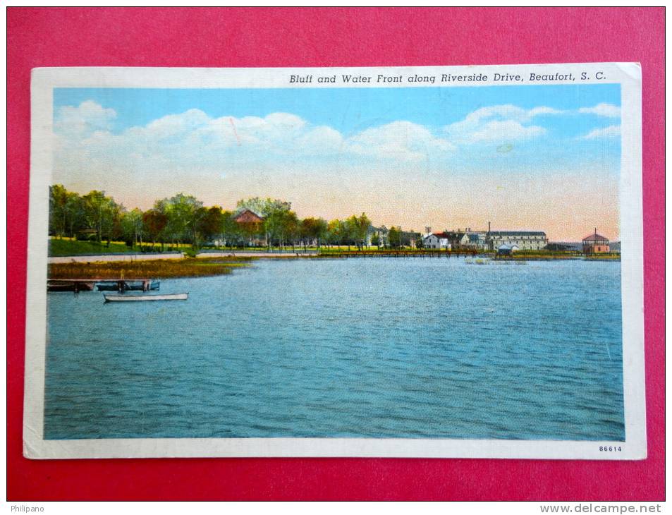 South Carolina > Beaufort   Bluff & Water Front  1940-- Ref 473 - Beaufort