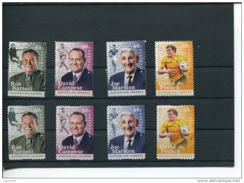 (101) Australian Stamps Set - Series De Timbres Australian - 2012 - Australian Football Legends - Gebraucht