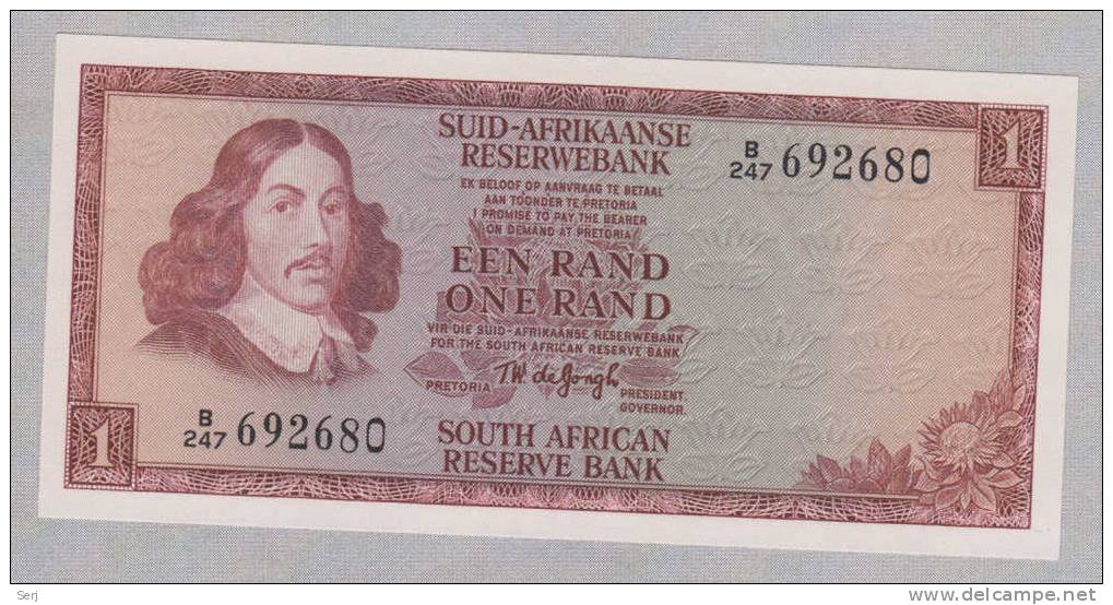 SOUTH AFRICA 1 RAND 1967 UNC  NEUF  P 110b  110 B - Afrique Du Sud