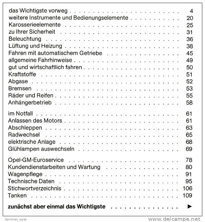 1981  Betriebsanleitung Handbuch   Opel Ascona C  -  Bedienung , Sicherheit , Wartung - Shop-Manuals