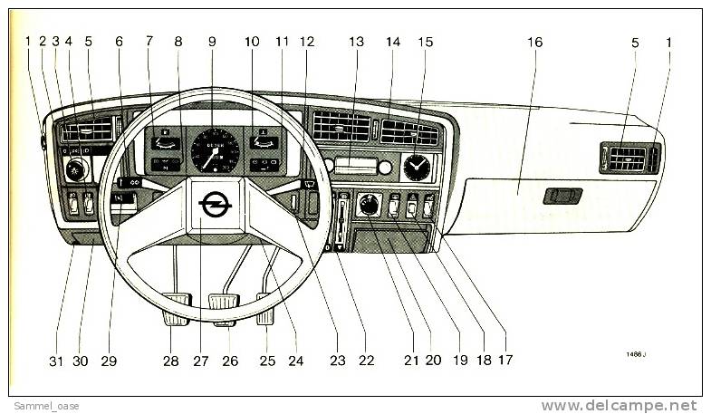 1981  Betriebsanleitung Handbuch   Opel Ascona C  -  Bedienung , Sicherheit , Wartung - Manuali Di Riparazione