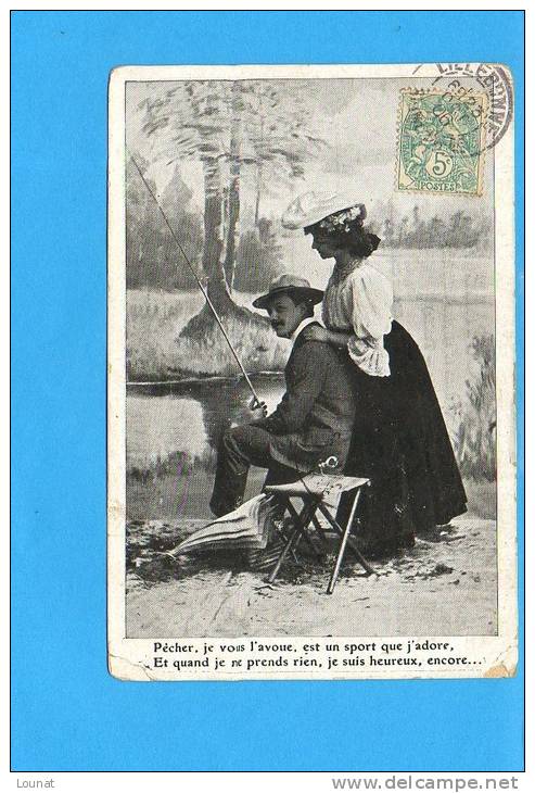 Pêche à La Ligne - Pêcher , Je Vous L'avoue, Est Un Sport Que J'adore, Et Quand ......................(état) - Fishing