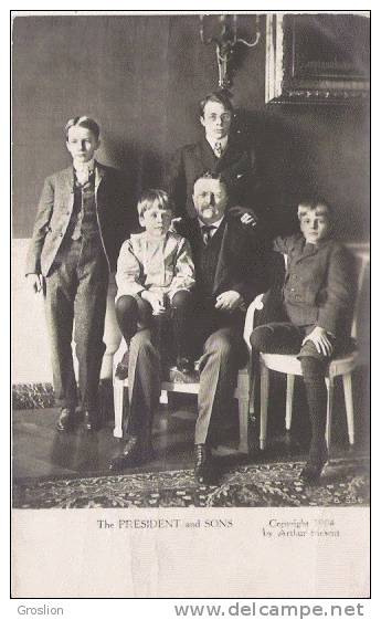 THEODORE ROOSEVELT (U S A)  THE PRESIDENT AND SONS 1904 - Histoire