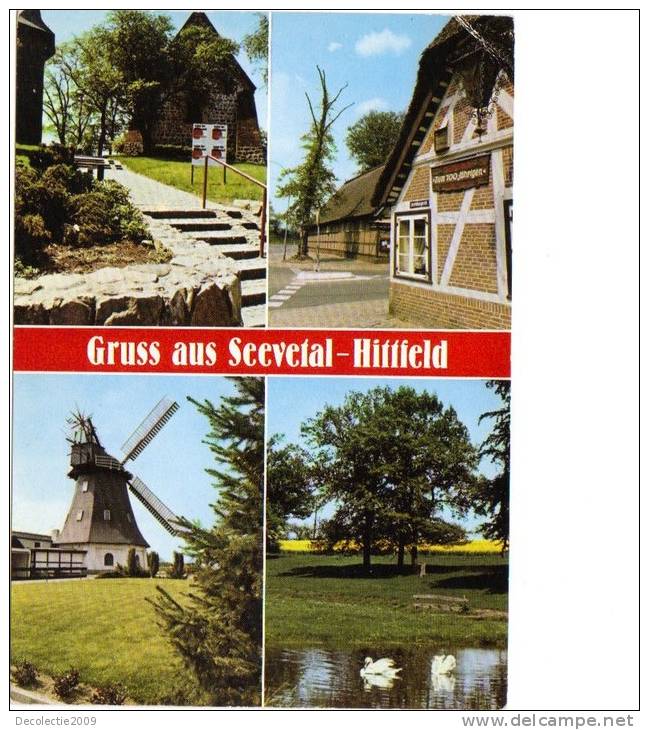 ZS26774 Seevetal Hillfeld Wind Mill Moulin A Vent Multiviews Used Perfect Shape Back Scan At Request - Seevetal