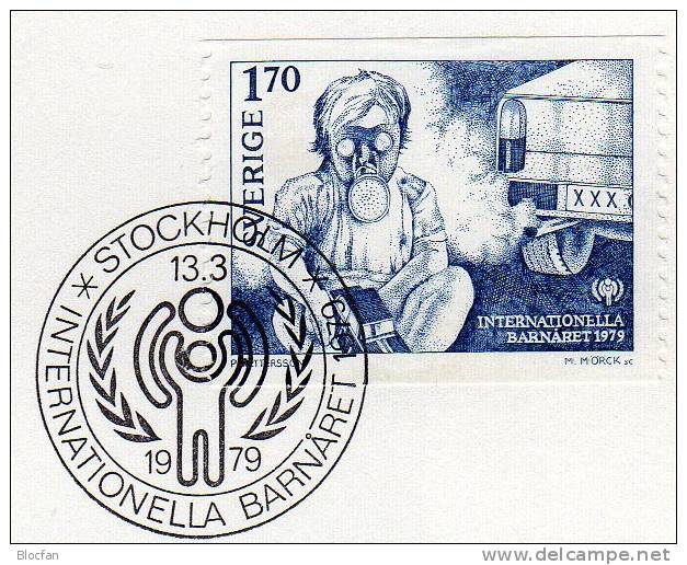 UNO Jahr Des Kindes 1979 Kinder Im Straßen-Verkehr Schweden 1055 Auf FDC 1€ UNESCO Children Cover Of Sverige - UNICEF