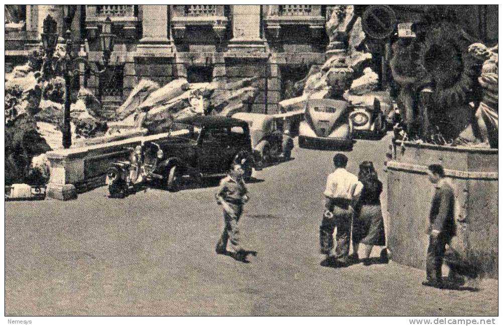 1954 ROMA FONTANA DI TREVI FG V SEE 3 SCAN ANIMATA AUTOMOBILI - Fontana Di Trevi