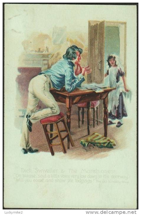 "Dick Swiveller & The Marehioness"  From  ´The Old Curiosity Shop´  By  Charles Dickens,  C1910. - Fairy Tales, Popular Stories & Legends