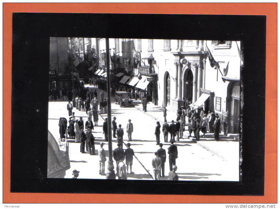 MALTA - STRADA REALE IN VALLETTA  PHOTOGRAPH POSTCARD SIZE FROM THE ORIGINAL NAGITIVE  1950s - Other & Unclassified