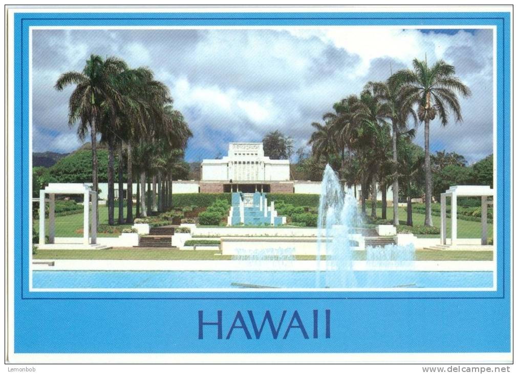 USA, Hawaii, The Hawaii Temple Visitor Center, Unused Postcard [P8671] - Big Island Of Hawaii