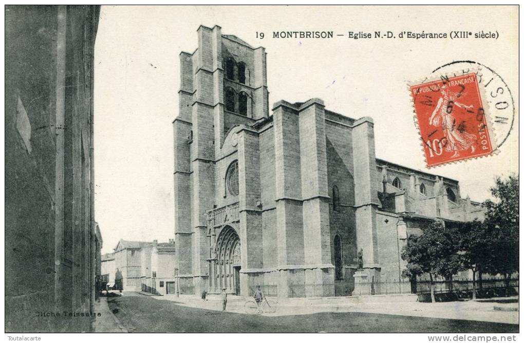 CPA 42 MONTBRISON EGLISE ND D ESPERANCE 1914 - Montbrison