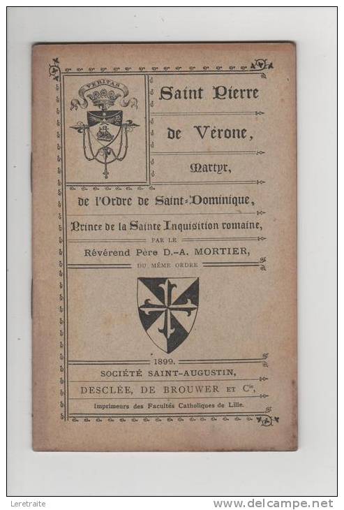 Saint Pierre De Vérone, Martyr De L'ordre De Saint Dominique,1899. Prince De La Sainte Inquisition Romaine - Autres & Non Classés