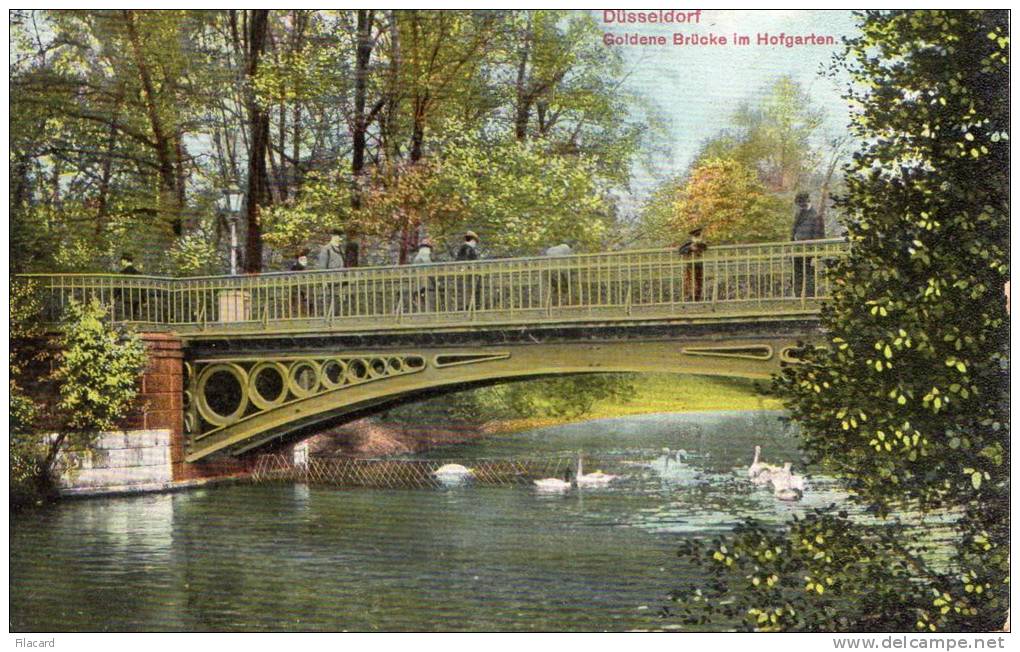 27246    Germania,     Dusseldorf,  Goldene  Brucke  Im  Hofgarten,  VG  1912 - Duesseldorf