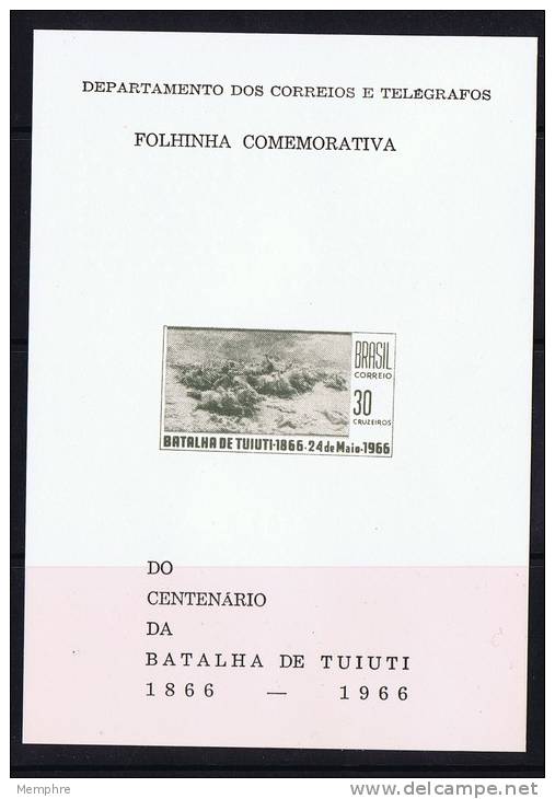 1966  Carte Souvenir  Centenaire De La Bataille De Batalha De Tuiuti - FDC