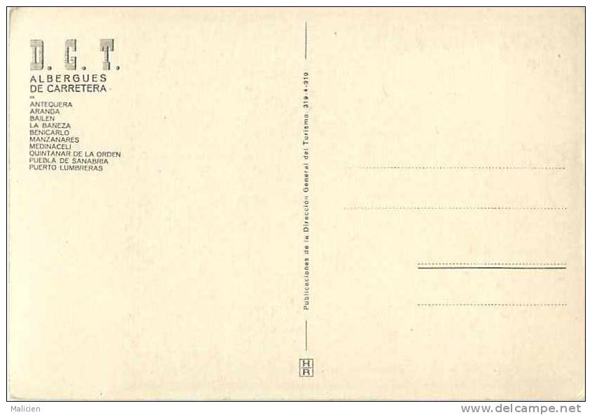 Espagne- Espana - Andalucia - Ref B953- D G T -albergues De Carretera De Antequera Etc-- - Carte Bon Etat  - - Perejil