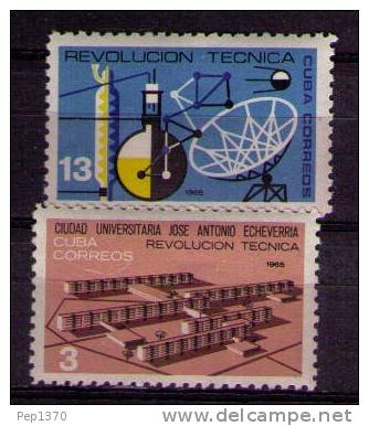 CUBA  1965 - REVOLUCION TECNICA  - YVERT Nº 829-830 - Nuovi