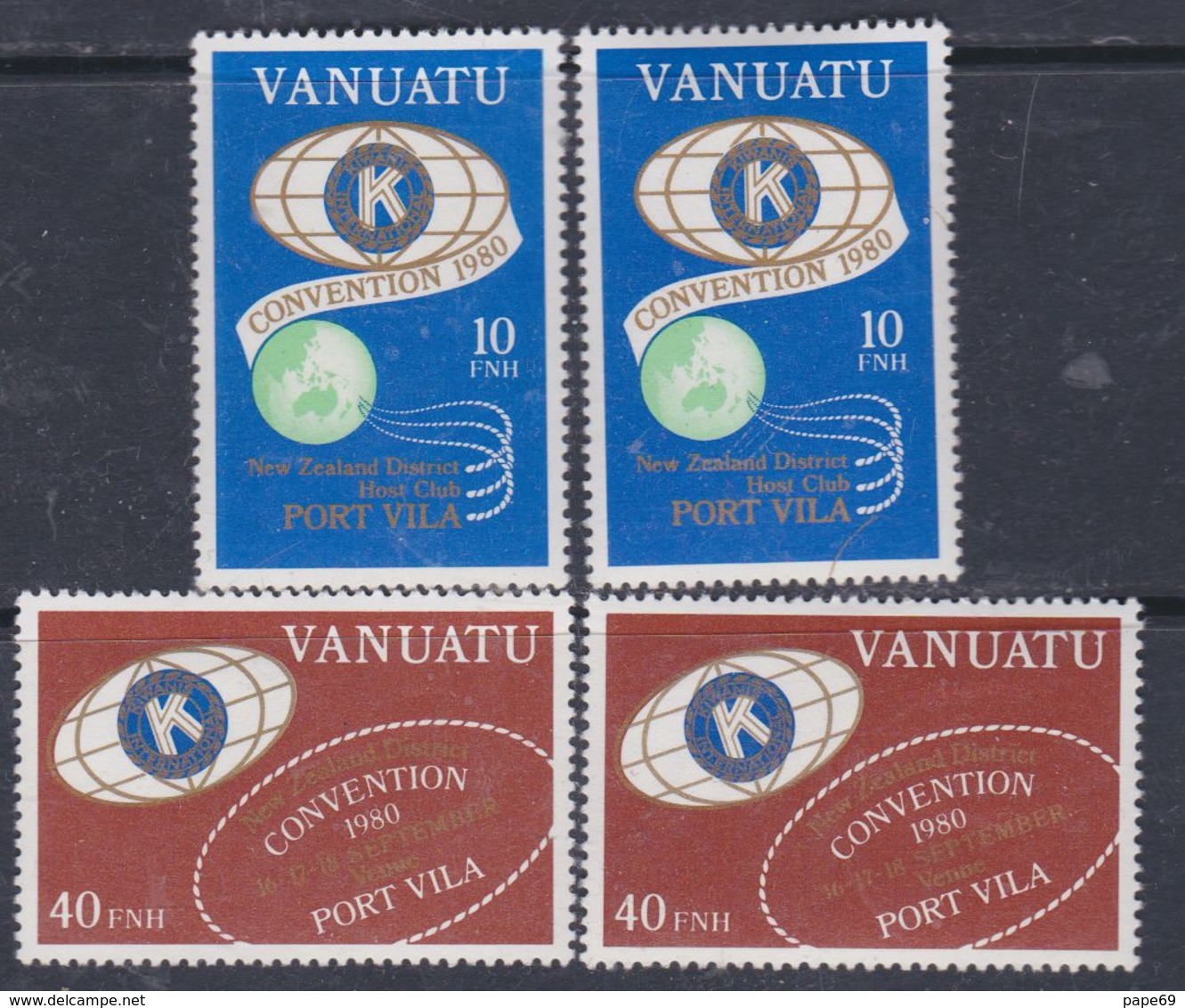 VANUATU N° 613 / 16 XX Convention Du Kiwanis International Les 2 Légendes  Sans Charnière, TB - Vanuatu (1980-...)