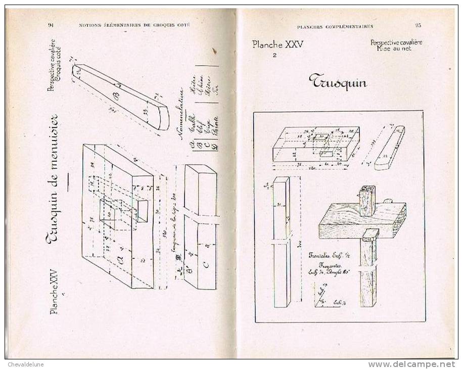 LIVRE SCOLAIRE : A. PETITOT & A. CHAUSSON : NOTIONS ELEMENTAIRES DE CROQUIS COTE COURS MOYEN ET SUPERIEUR  1924 - 6-12 Ans