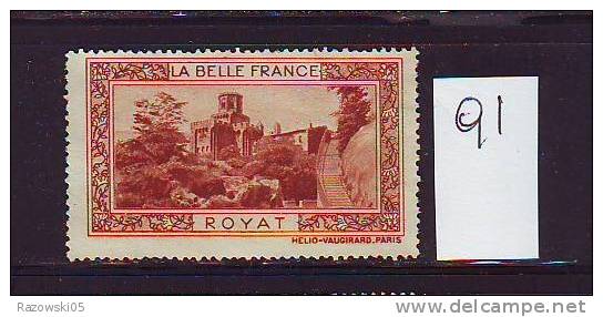 FRANCE. TIMBRE. CINDERELLA. VIGNETTE. BELLE FRANCE. PARIS........ROYAT - Tourisme (Vignettes)