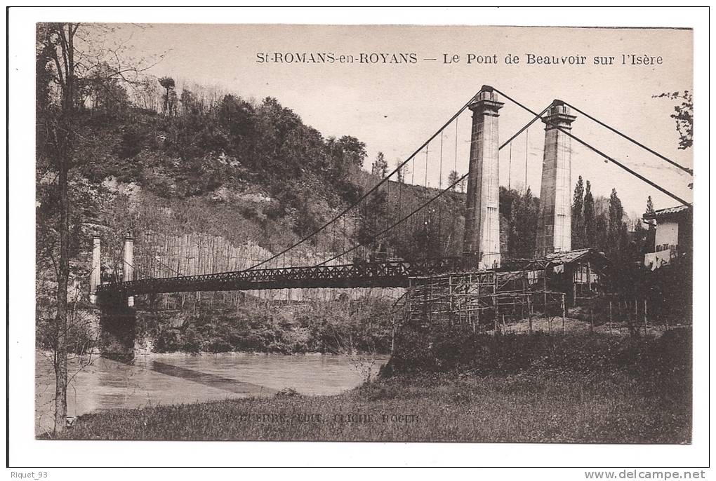 St-ROMANS - En - ROYANS - Le Pont De Beauvoir Sur L´Isère - Autres & Non Classés