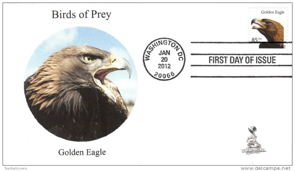 Birds Of Prey First Day Cover, From Toad Hall Covers, #1 Of 6 - 2011-...