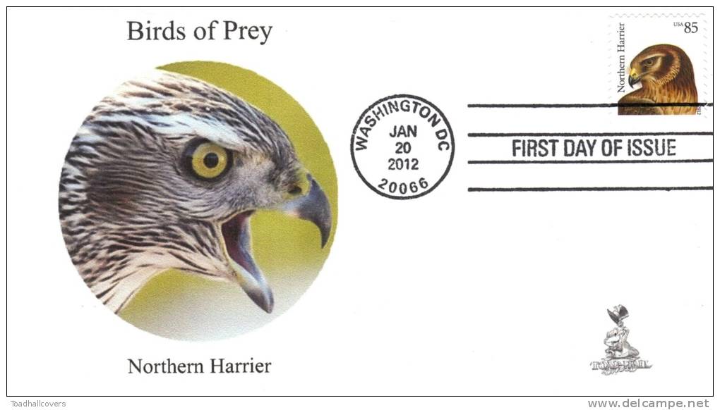 Birds Of Prey First Day Cover, From Toad Hall Covers, #3 Of 6 - 2011-...