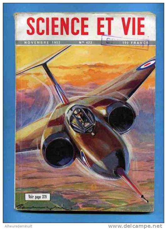 SCIENCE ET VIE"1952"N°422"Bombardier"avion"aviation"anglais"De Haviland"vickers Supermarine"fairey"javelin"delta"bristol - Flugzeuge