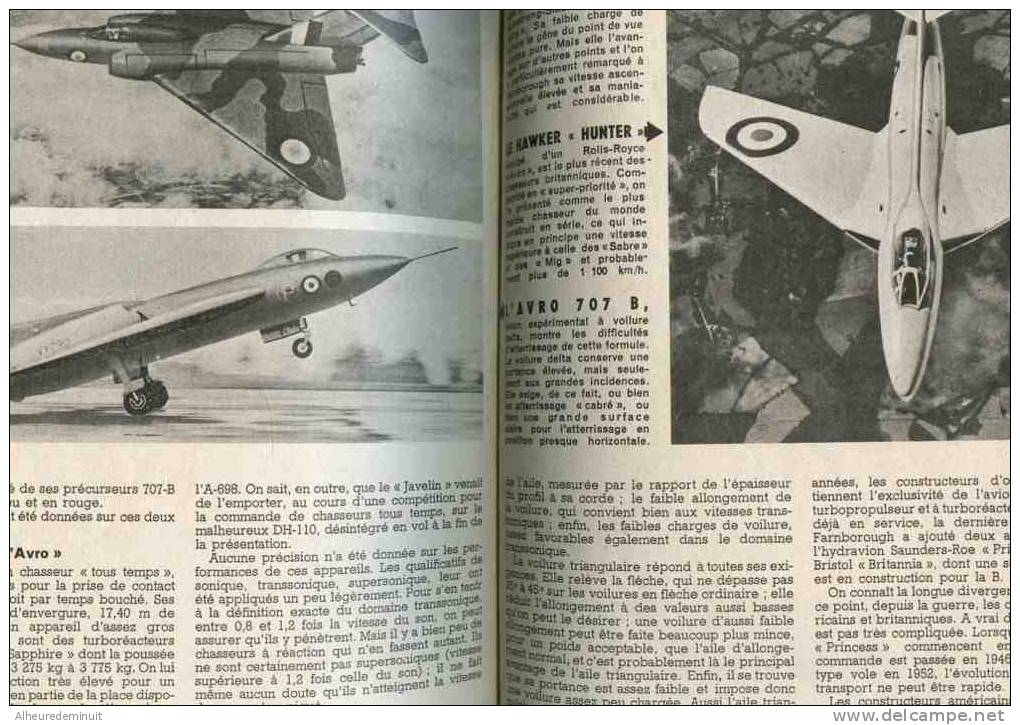 SCIENCE ET VIE"1952"N°422"Bombardier"avion"aviation"anglais"De Haviland"vickers Supermarine"fairey"javelin"delta"bristol - Flugzeuge