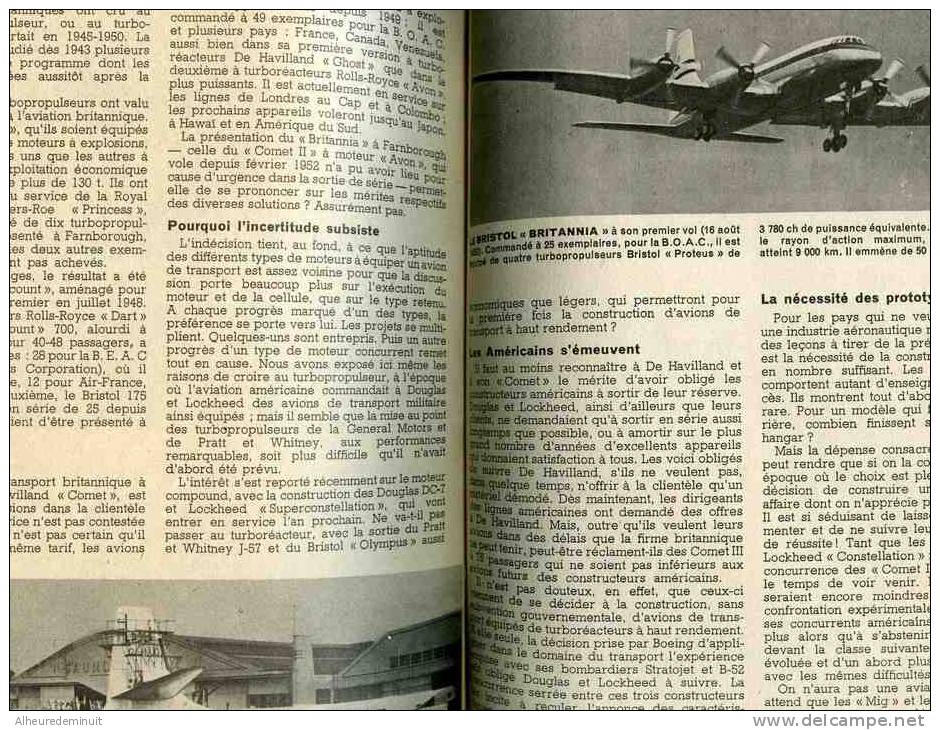 SCIENCE ET VIE"1952"N°422"Bombardier"avion"aviation"anglais"De Haviland"vickers Supermarine"fairey"javelin"delta"bristol - Flugzeuge