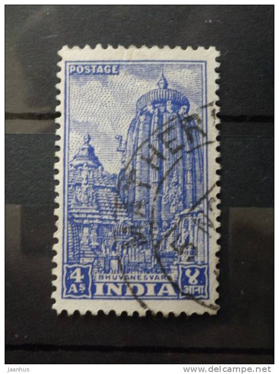 India - 1949- Mi.Nr.198 - Used - Monuments - Definitives - Bhuvanesvara: Lingaraja Temple - Used Stamps