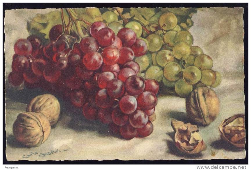 CARLO  CHIOSTRI   Fruits     Signed  Old Postcard - Chiostri, Carlo