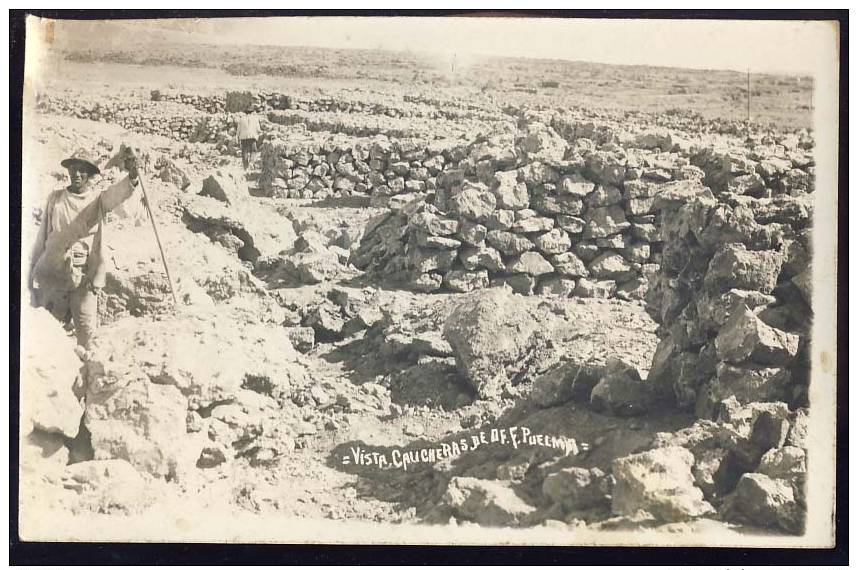 CHILE  --    VISTA CALICHERAS DE OF F. PUELMA    - ---  Real Photo       Old Postcard - Chile