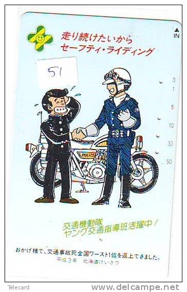 Télécarte Japon * POLICE * PHONECARD JAPAN (51) TELEFONKARTE * POLIZEI * POLITIE - Politie