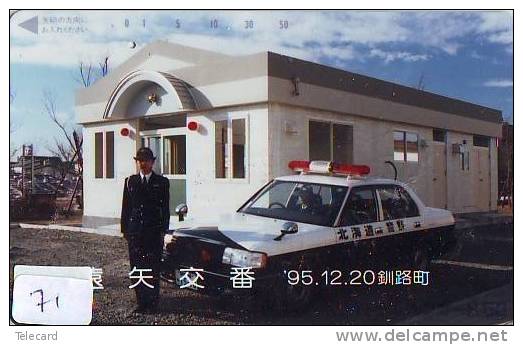 Télécarte Japon * POLICE * PHONECARD JAPAN (71) TELEFONKARTE * POLIZEI * POLITIE * CAR VOITURE - Polizia