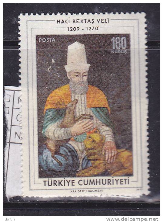 TURQUIE N° 1963 180 K POLYCHROME PORTRAIT DE HACI BECKTAS VELI - Neufs