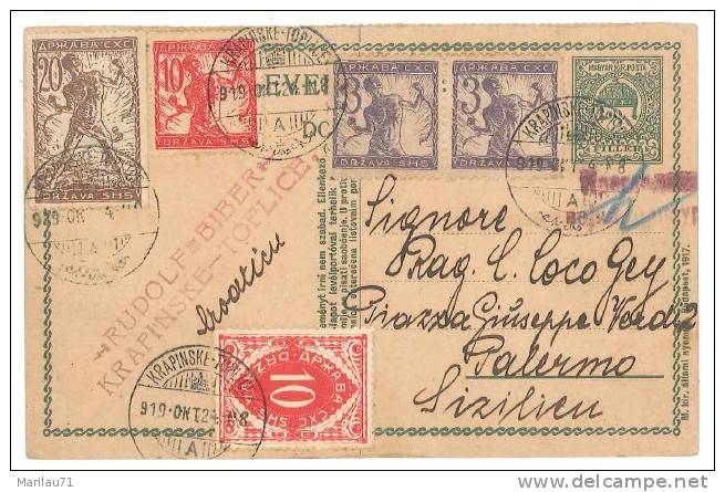 1838 ROMANIA CARD INTERO POSTALE Postal-stationary 1919 - Interi Postali