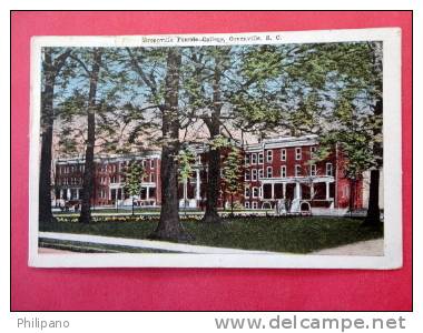 South Carolina > Greenville  Female College 1920 Cancel      -------   ---- Ref 474 - Greenville