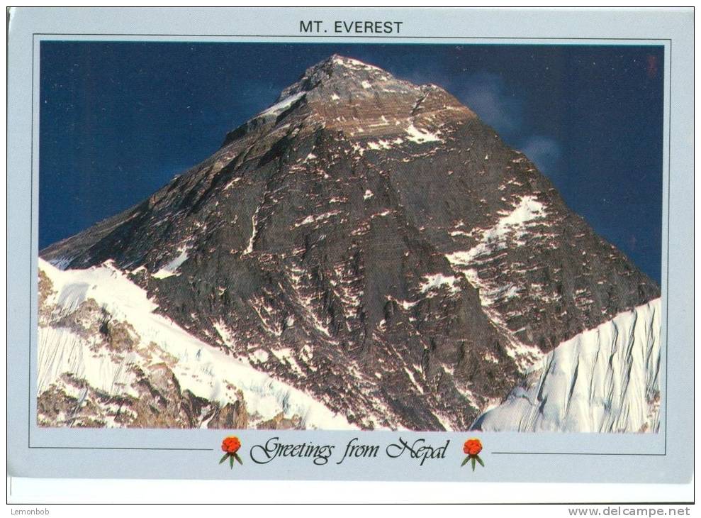 Greetings From Nepal, Mt. Everest, 1980s Unused Postcard [P8725] - Nepal