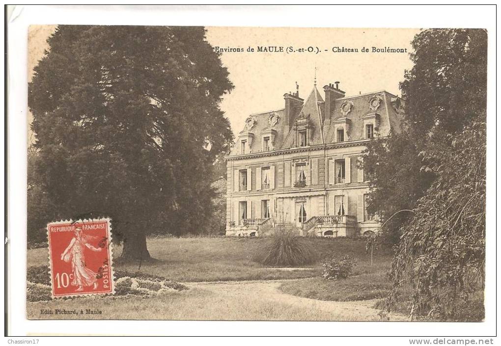 78  -Environs De   MAULE  -  Château De Boulémont - Maule