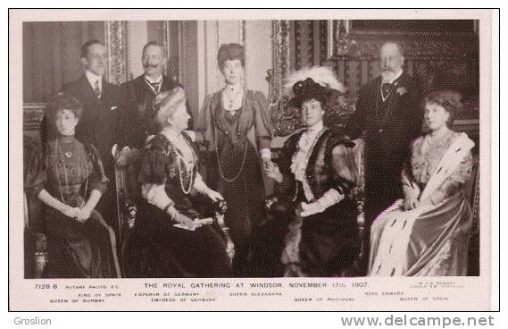 THE ROYAL CATHERING AT WINDSOR NOVEMBER 17 TH 1907 - Familles Royales