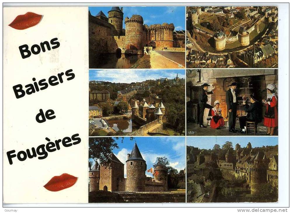 FOUGERES - CHATEAU - FOLKLORE - BONS BAISERS Multivues - Fougeres