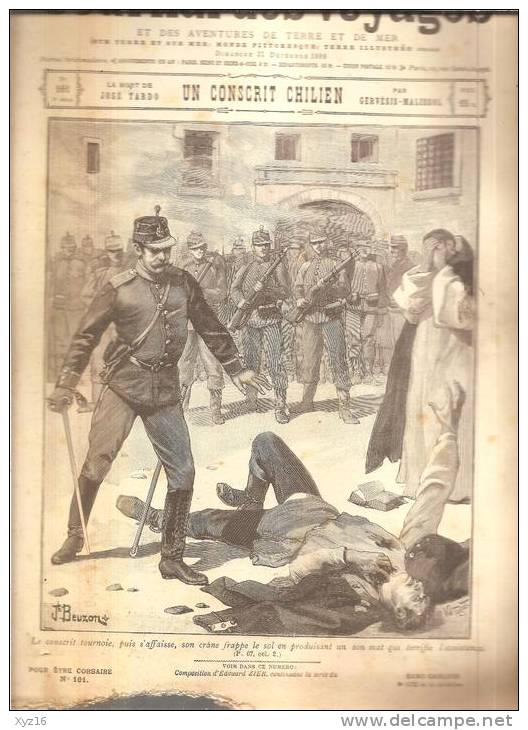 JOURNAL DES VOYAGES N° 161  31 Décembre 1899   UN CONSCRIT CHILIEN - Revues Anciennes - Avant 1900
