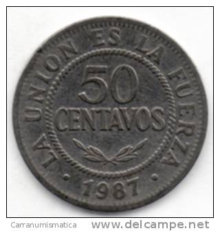 BOLIVIA 50 CENTS 1987 - Bolivie