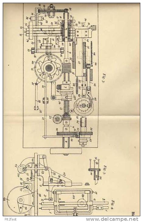 Original Patentschrift - Büsing & Co In Reutlingen , 1905, Häkelmaschine , Nähmaschine , Häkeln , !!! - Maschinen