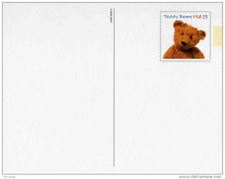 Entier Postal Sur Carte Postale Illustrée "Ourson En Peluche" - 2001-10