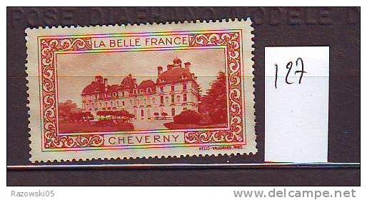 FRANCE. TIMBRE. CINDERELLA. VIGNETTE. BELLE FRANCE. PARIS.............CHEVERN Y - Tourisme (Vignettes)