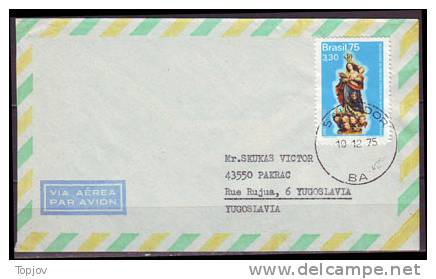 BRASIL - BRAZIL - HOLY YEAR - MADONNA - AIR MAIL -  1975 - Other & Unclassified