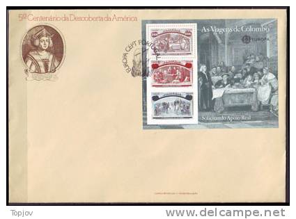 PORTUGAL - COLUMBUS - ISABELLA - FDC - 1992 - Christophe Colomb
