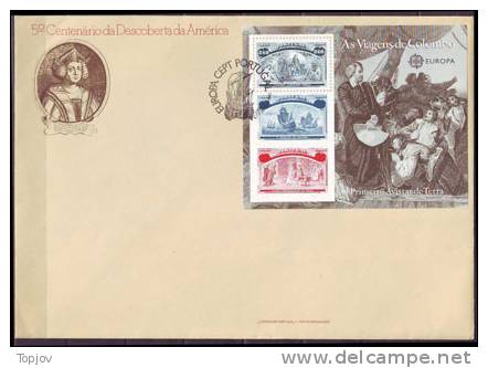 PORTUGAL - COLUMBUS - INDIANER - FDC - 1992 - Christophe Colomb