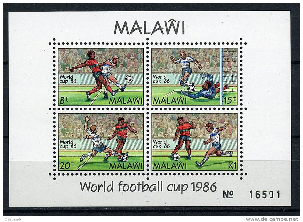 Malawi ** Bloc N° 66 - "Mexico 86" Coupe Du Monde De Foot - Malawi (1964-...)