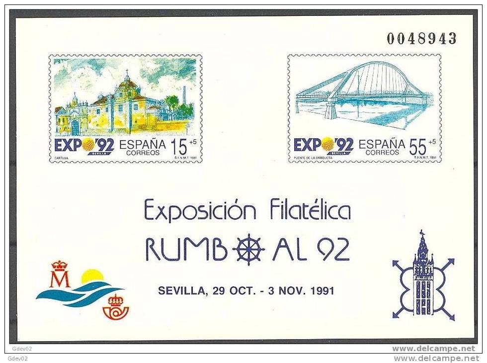 ESPO23-L1778TARP. España Spain Espagne PRUEBA OFICIAL 23 RUMBO AL 92.(Ed PO 23) LUJO - Otros & Sin Clasificación